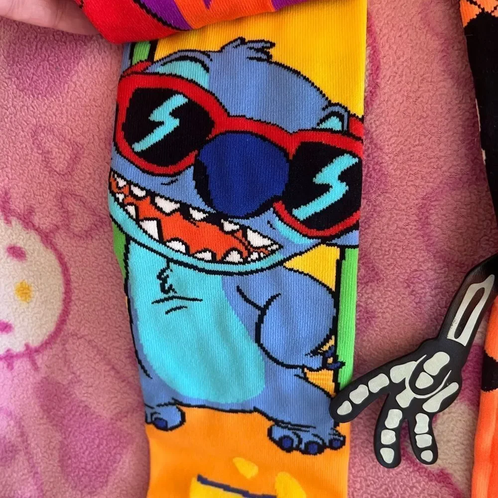 Disney Socks Halloween Mickey & Aloha Stitch